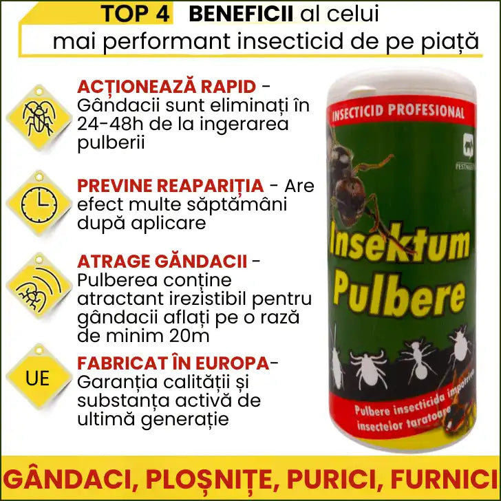 Insecticid pulbere de uz profesional INSEKTUM™️